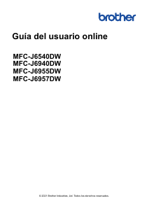 Manual de uso Brother MFC-J6955DW Impresora multifunción