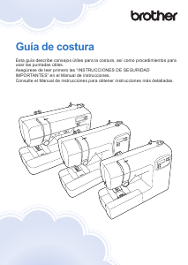 Manual de uso Brother CP2160R Máquina de coser