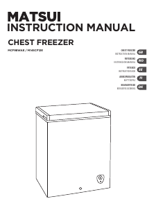 Manual Matsui M145CF12E Freezer
