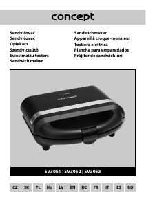 Handleiding Concept SV3053 Contactgrill