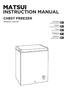 Manual Matsui MCF98WAE Freezer