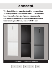 Rokasgrāmata Concept LK6460SS Ledusskapis ar saldētavu