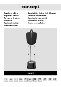 Rokasgrāmata Concept NO8020 Apģērbu tvaicētājs