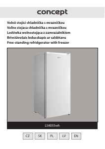 Manual Concept LS4055WH Refrigerator