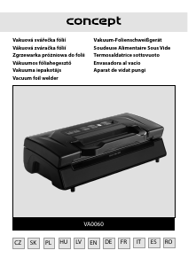 Manual de uso Concept VA0060 Sellador de vacío