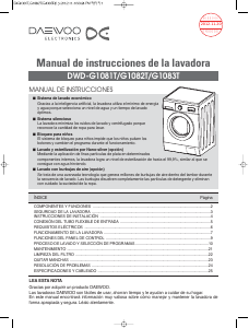 Manual de uso Daewoo DWD-G1083T Lavadora