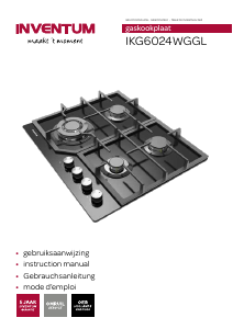 Mode d’emploi Inventum IKG6024WGGL Table de cuisson