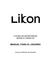 Manual de uso Likon LI26DG-S2 Microondas