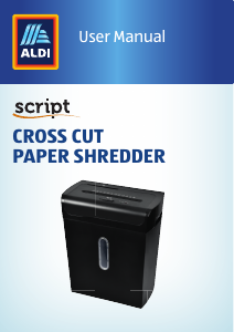 Manual Script LUS 144 Paper Shredder