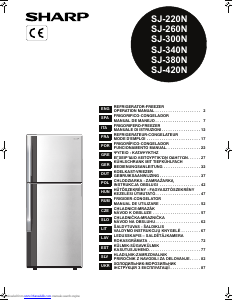 Manual Sharp SJ-340N Fridge-Freezer