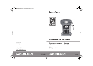 Priročnik SilverCrest SEM 1050 A1 Espresso kavni aparat
