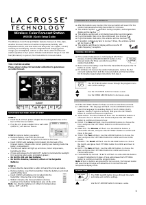 Manual La Crosse WS 6826 Weather Station