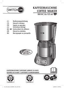 Bedienungsanleitung Switch On CM-G0001 Kaffeemaschine