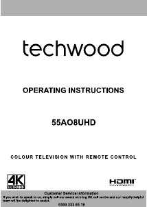 Manual Techwood 55AO8UHD LED Television