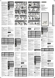 Käyttöohje Siemens TB66450 Silitysrauta