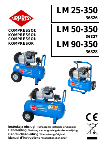 Instrukcja Airpress LM 90-350 Kompresor