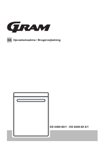 Brugsanvisning Gram DS 6400-60 X/1 Opvaskemaskine