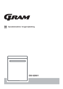 Brugsanvisning Gram DSI 6200/1 Opvaskemaskine