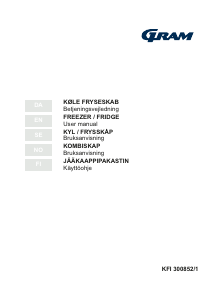 Manual Gram KFI 300852/1 Fridge-Freezer