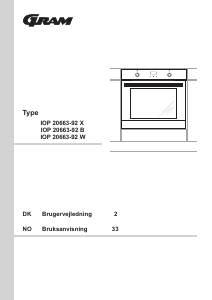 Brugsanvisning Gram IOP 20663-92 X Ovn