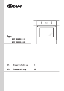 Brugsanvisning Gram IOP 18643-90 X Ovn