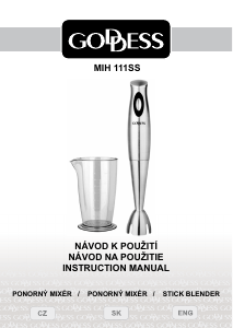 Manual Goddess MIH 111SS Hand Blender