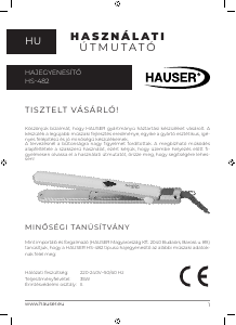 Használati útmutató Hauser HS-482 Hajkiegyenesítő