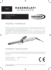 Manual Hauser HC-108 Ondulator