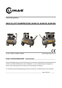 Bedienungsanleitung Lumag KOM-50 Kompressor