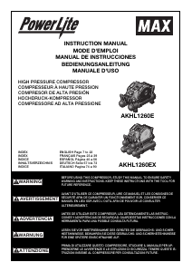 Manual MAX AKHL1260E PowerLite Compressor