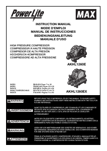 Handleiding MAX AKHL1260EX PowerLite Compressor
