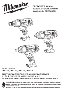 Manual Milwaukee 2665-20 Impact Wrench