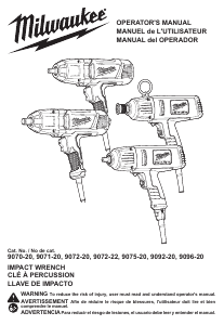 Manual Milwaukee 9072-20 Impact Wrench