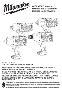 Manual Milwaukee 2765-20 Impact Wrench