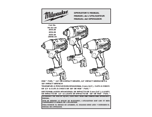 Manual de uso Milwaukee 2654-20 Llave de impacto