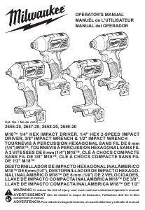 Manual Milwaukee 2659-20 Impact Wrench