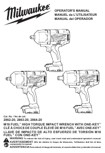 Handleiding Milwaukee 2863-20 Slagmoersleutel