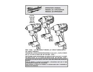 Manual de uso Milwaukee 2655-20 Llave de impacto