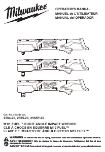 Manual Milwaukee 2565-20 Impact Wrench