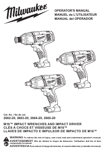 Manual de uso Milwaukee 2662-20 Llave de impacto