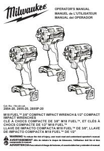 Handleiding Milwaukee 2855-20 Slagmoersleutel