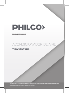 Manual de uso Philco PHW32CA3AN Aire acondicionado