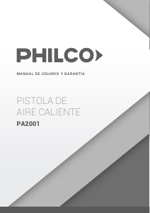 Manual de uso Philco PA2001 Decapador por aire caliente