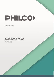 Manual de uso Philco MJPCR116 Tijeras cortasetos