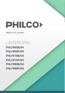 Manual de uso Philco PHLF060P/04 Lavadora