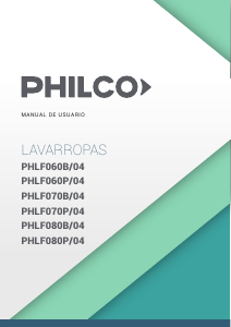 Manual de uso Philco PHLF070B/04 Lavadora