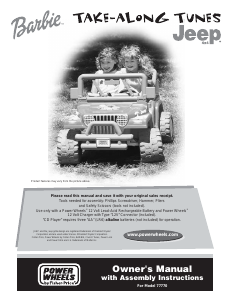 Manual Fisher-Price 77770 Take-Along Tunes Jeep Kids Car