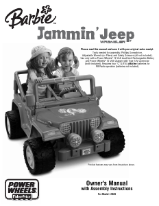 Handleiding Fisher-Price L7820 Barbie Jammin Jeep Kinderauto