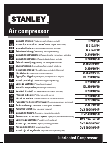 Manual Stanley D 210/8/24 Compressor