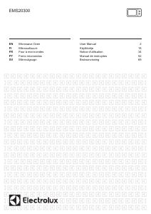 Manual Electrolux EMS20300OX Micro-onda